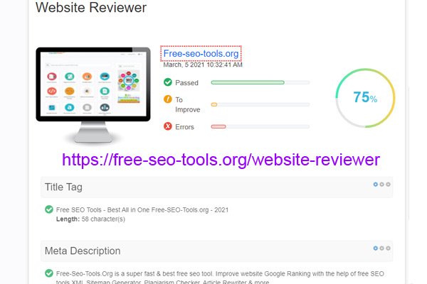 Website Reviewer Tool